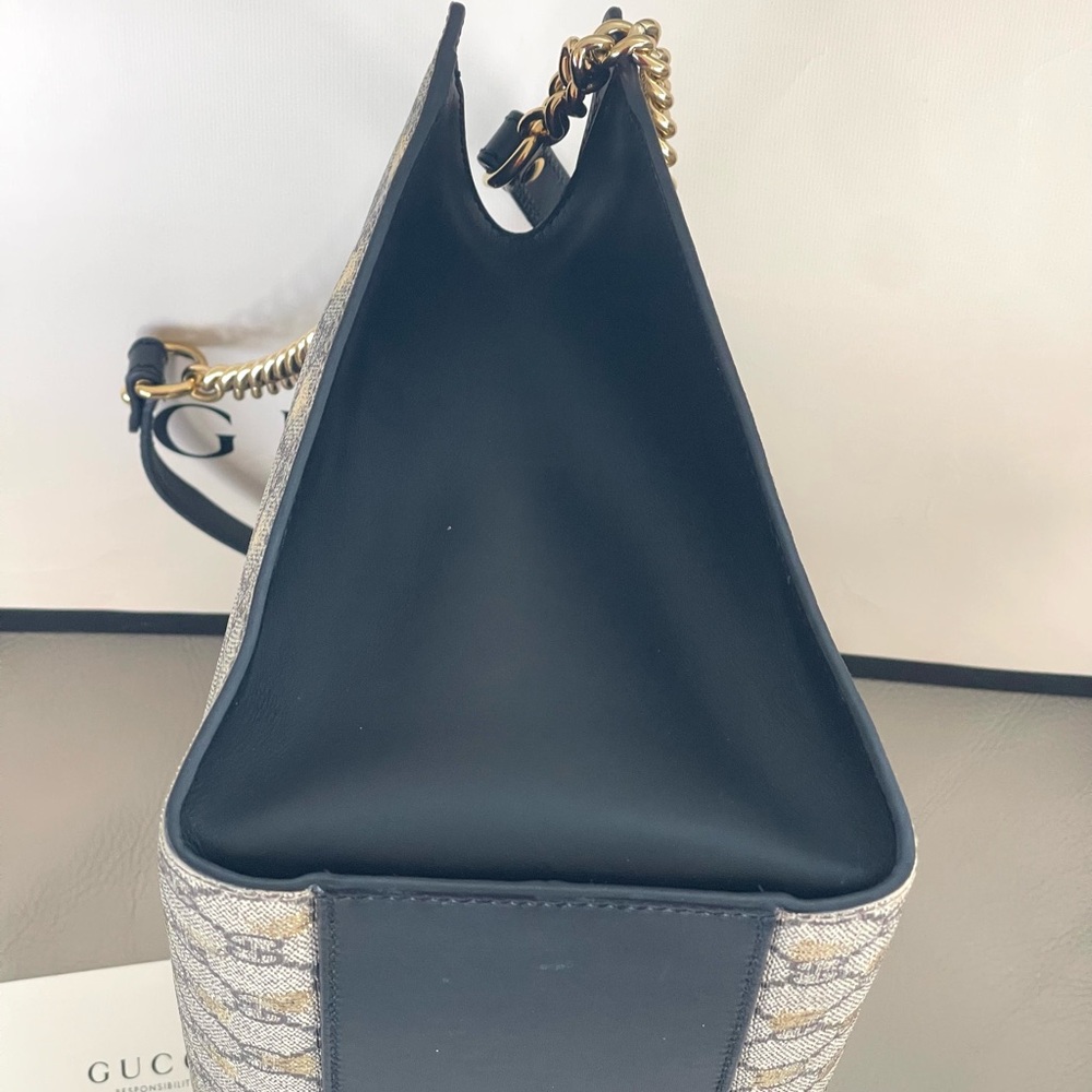 Gucci padlock chain- Gold Bee collection- Handbag and wallet set - Picture 14 of 17